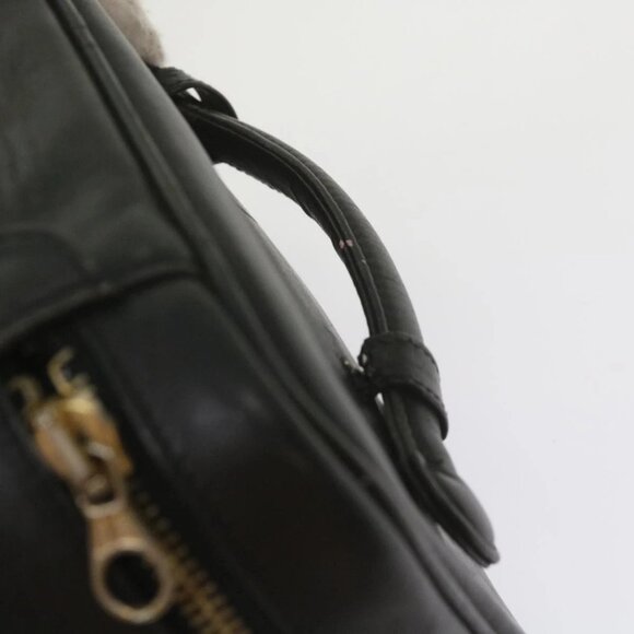 CHANEL Vanity Cosmetic Pouch Leather Black CC Auth - Picture 5 of 16